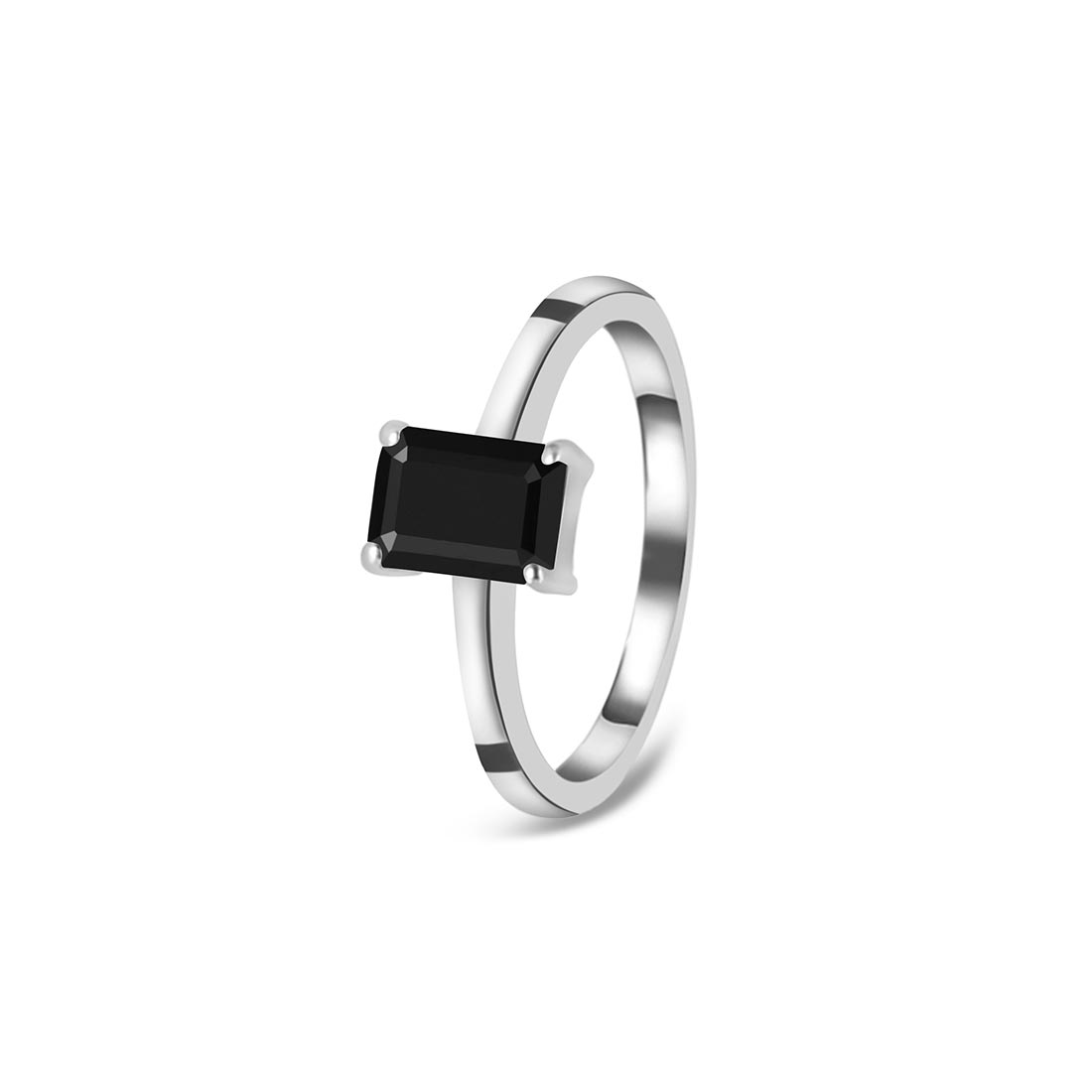 Black Tourmaline Ring-(BLS-SR-241.)