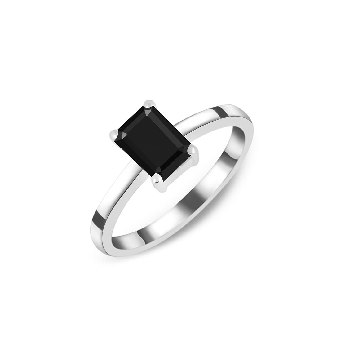 Black Tourmaline Ring-(BLS-SR-241.)