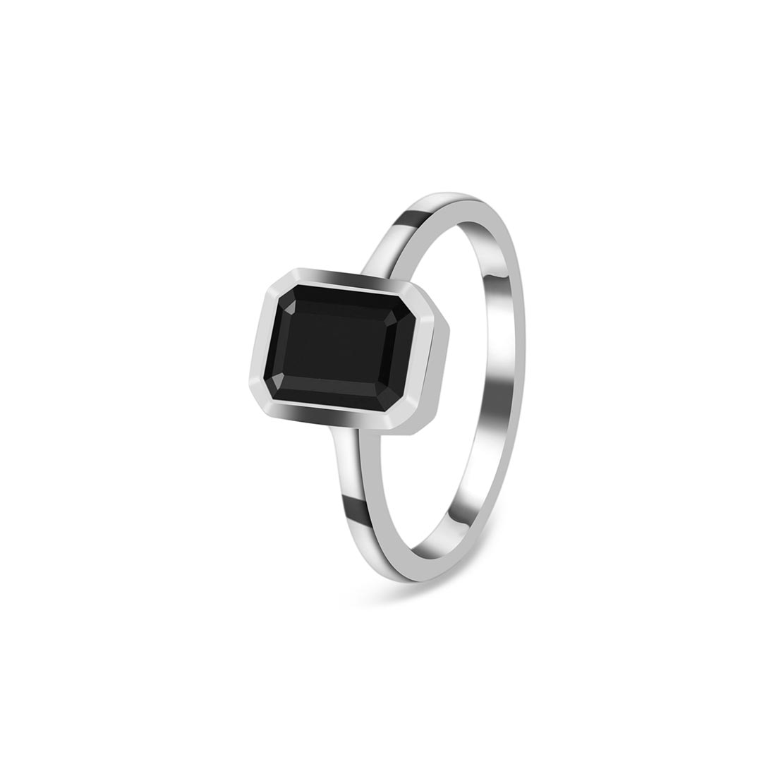 Black Tourmaline Ring-(BLS-SR-246.)