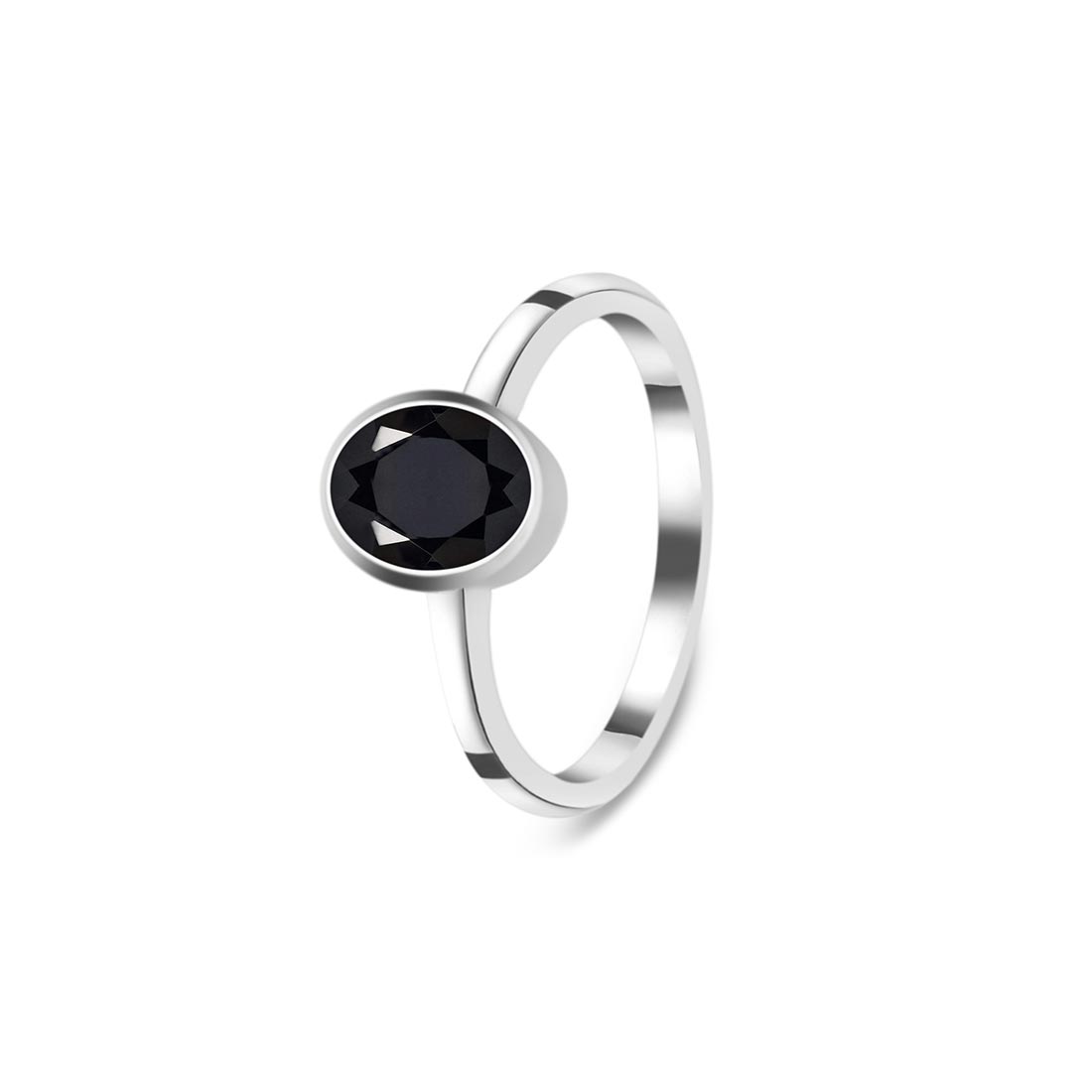 Black Tourmaline Ring-(BLS-SR-248.)