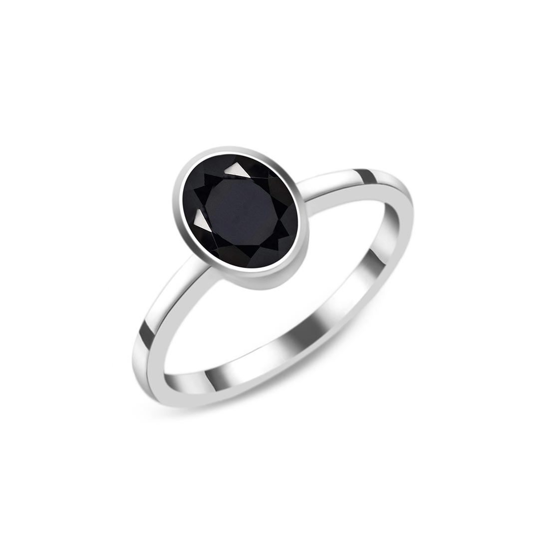 Black Tourmaline Ring-(BLS-SR-248.)