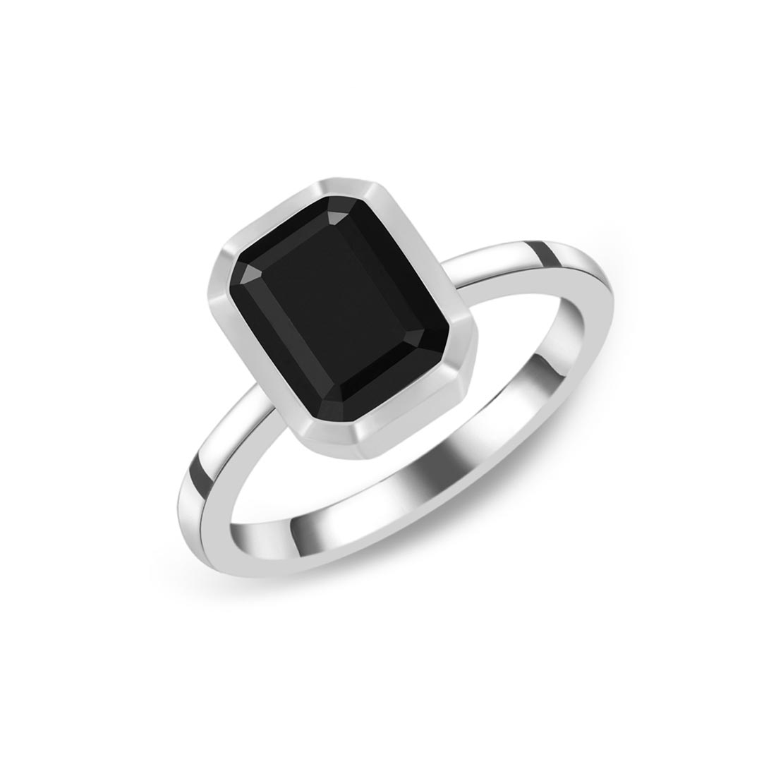 Black Tourmaline Ring-(BLS-SR-250.)