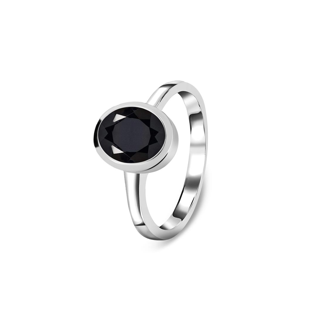 Black Tourmaline Ring-(BLS-SR-251.)