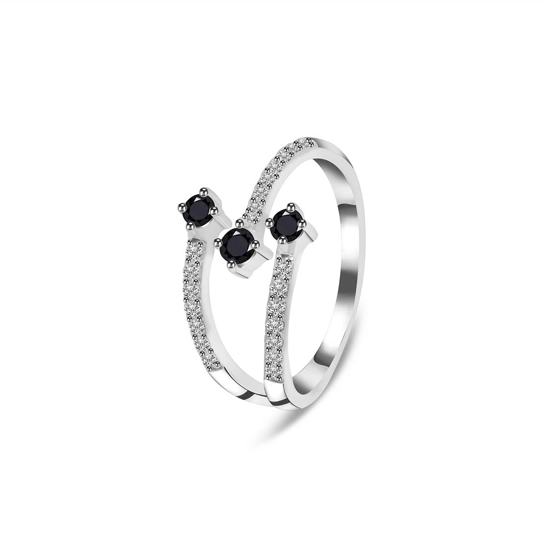 Black Tourmaline Ring-(BLS-SR-2520.)