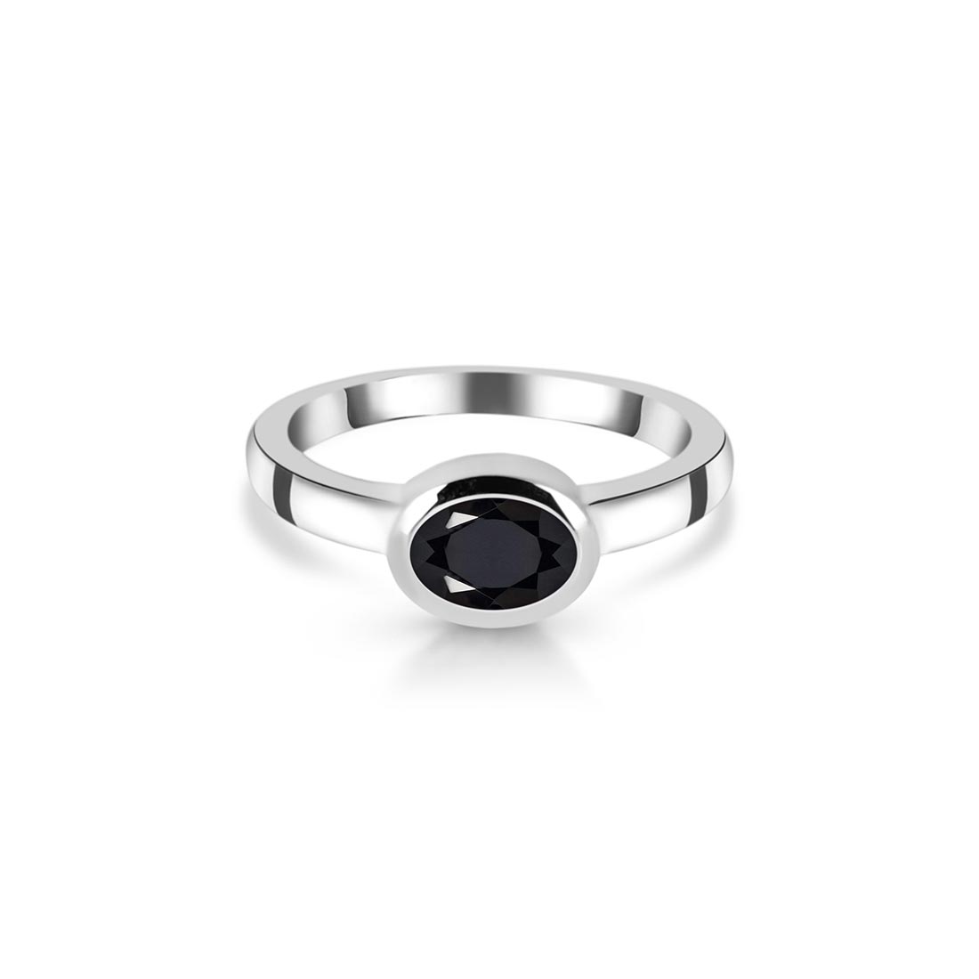 Black Tourmaline Ring-(BLS-SR-4026.)