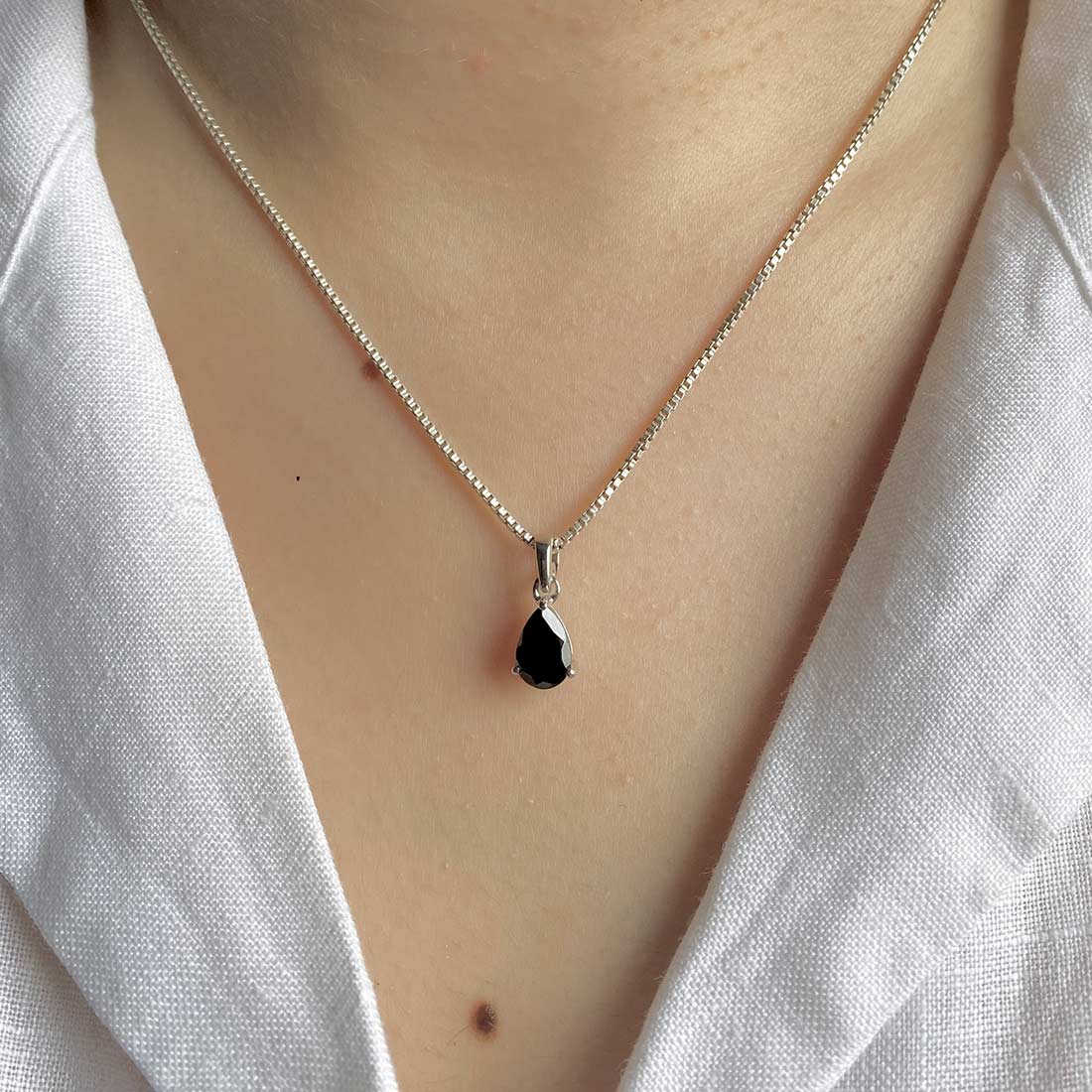 Black Tourmaline Pendant-(BLS-SP-917.)