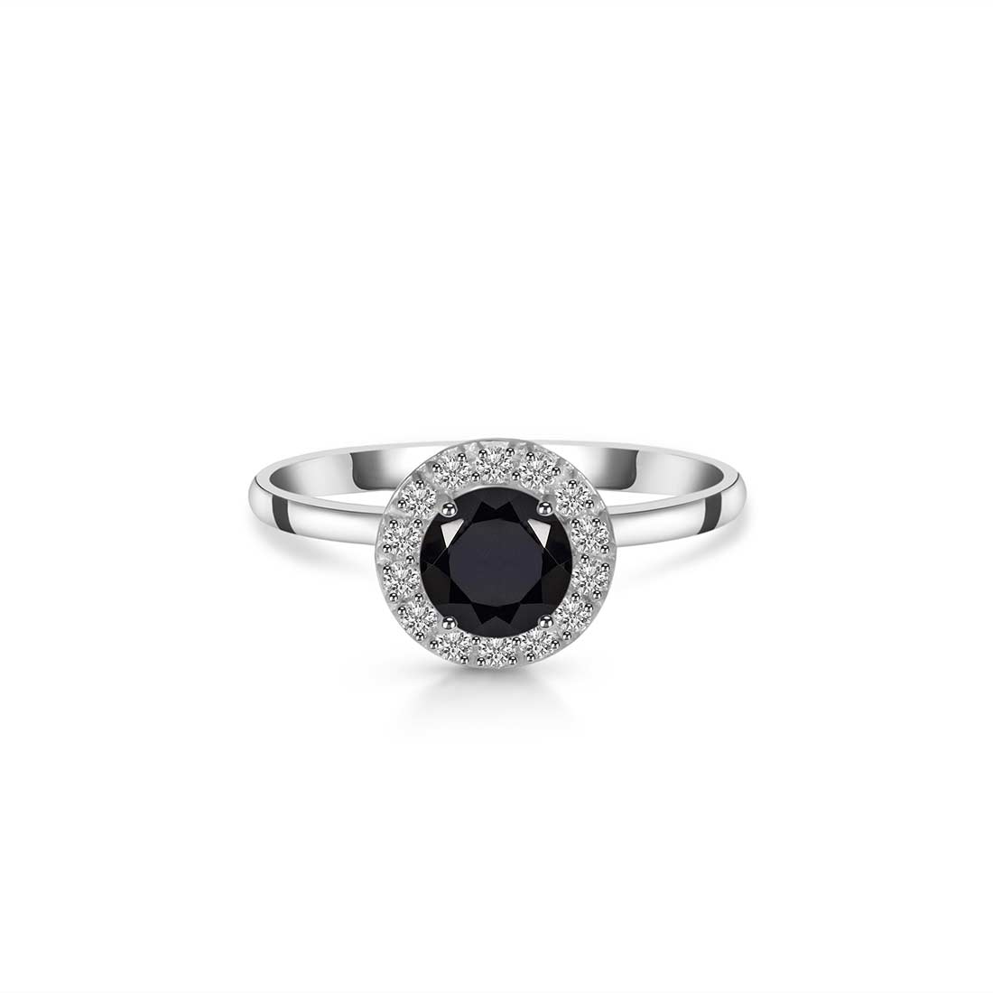 Black Tourmaline Ring-(BLS-SR-1768.)