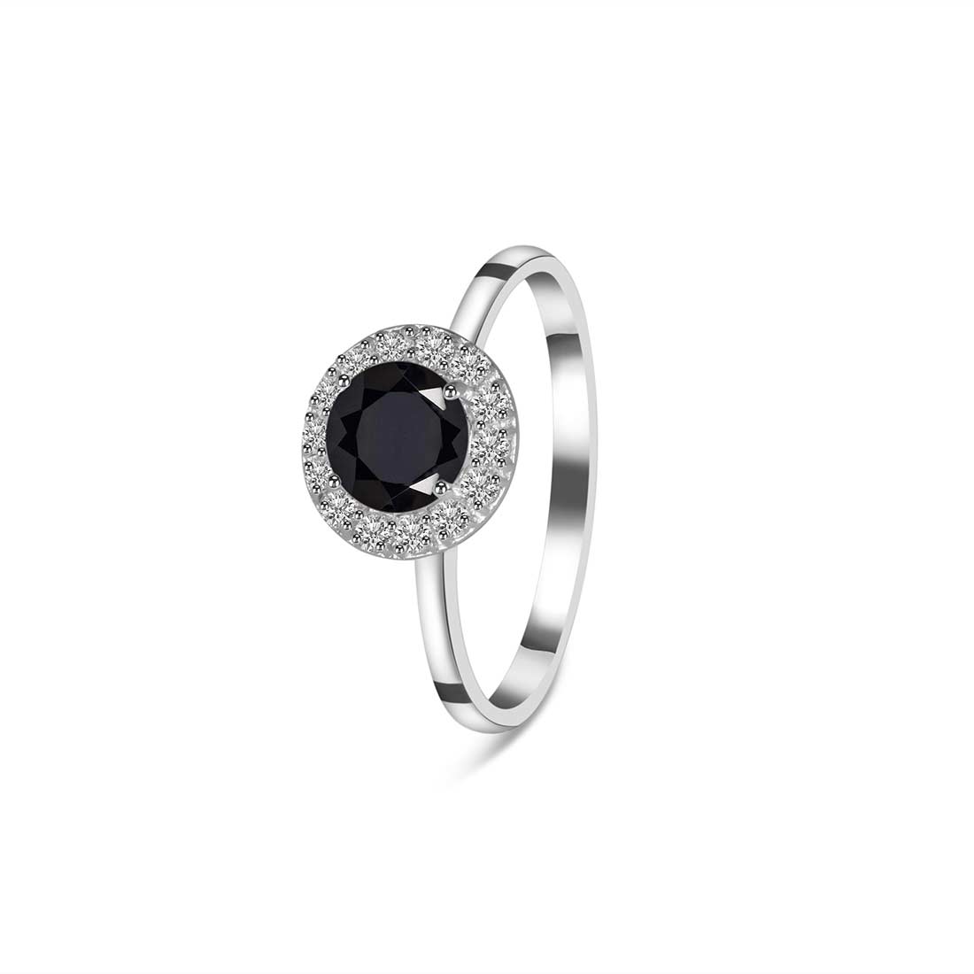 Black Tourmaline Ring-(BLS-SR-1768.)