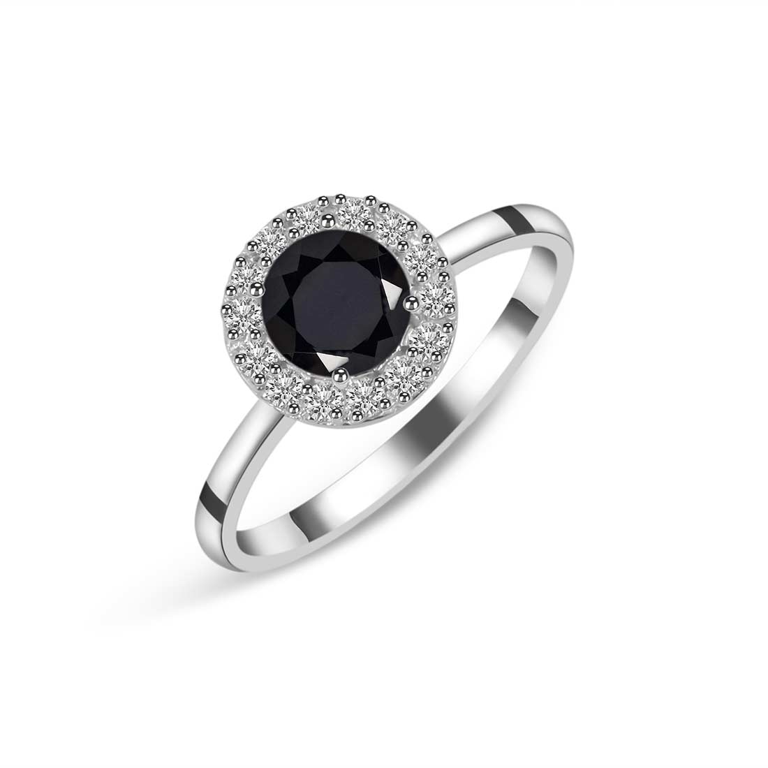 Black Tourmaline Ring-(BLS-SR-1768.)