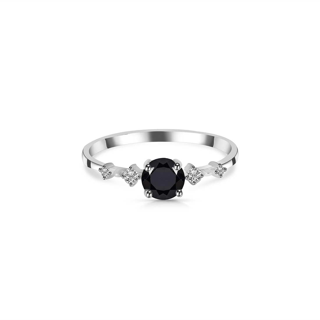 Black Tourmaline Ring-(BLS-SR-1939.)