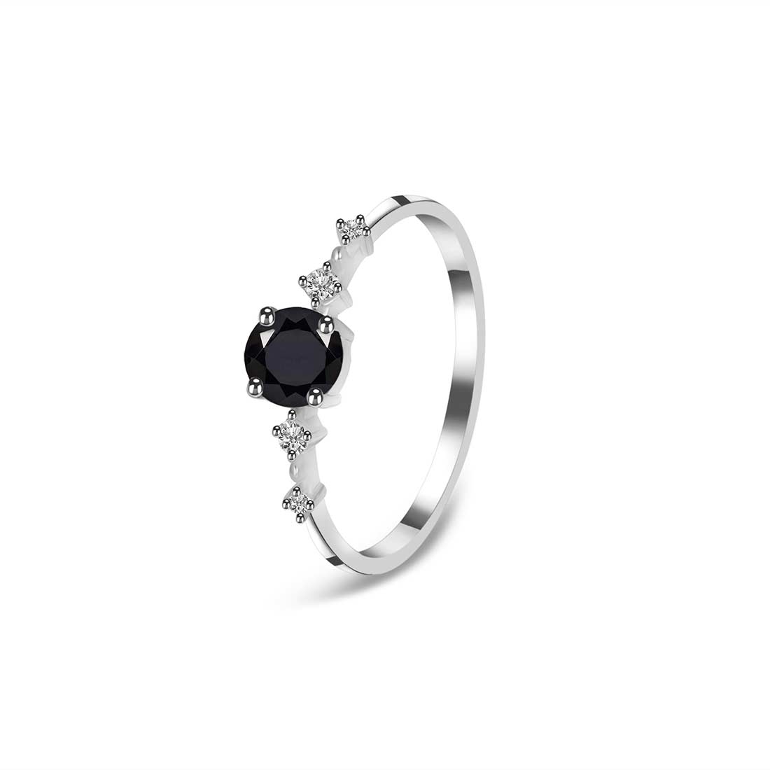 Black Tourmaline Ring-(BLS-SR-1939.)