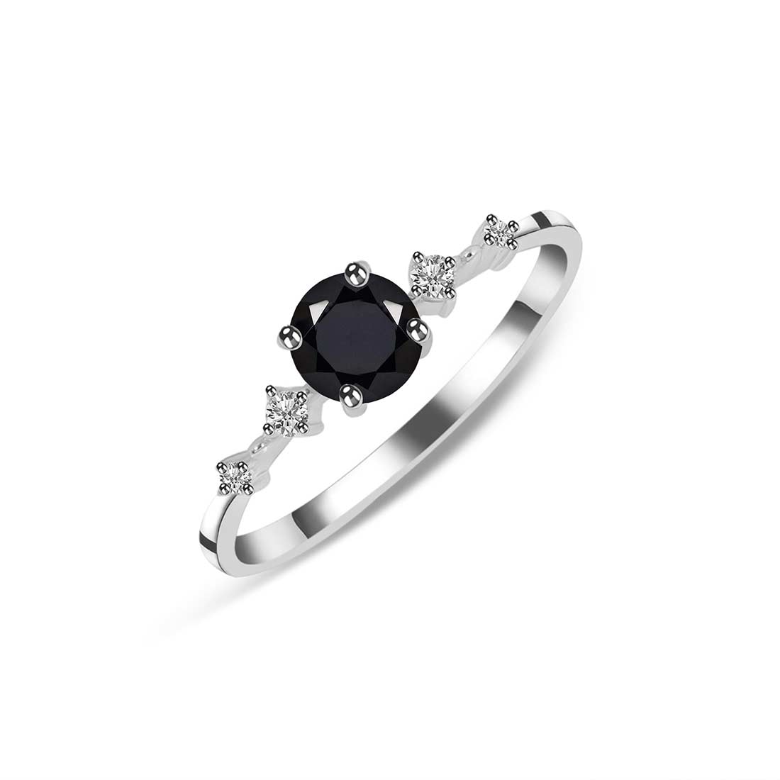 Black Tourmaline Ring-(BLS-SR-1939.)