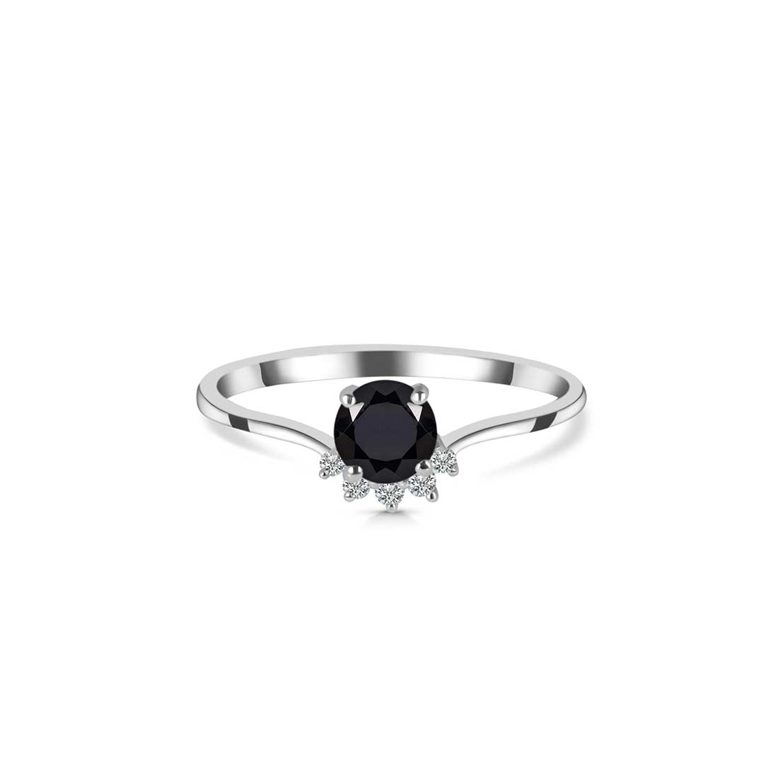 Black Tourmaline Ring-(BLS-SR-1942.)