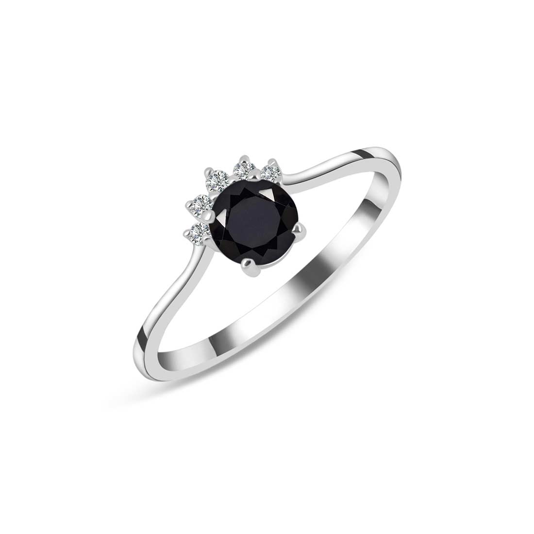 Black Tourmaline Ring-(BLS-SR-1942.)