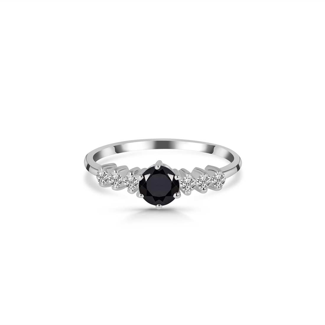 Black Tourmaline Ring-(BLS-SR-2259.)