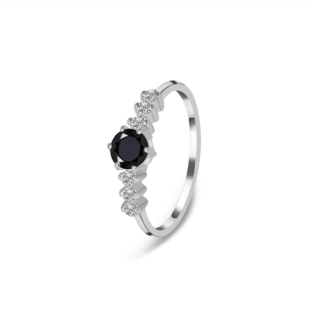 Black Tourmaline Ring-(BLS-SR-2259.)