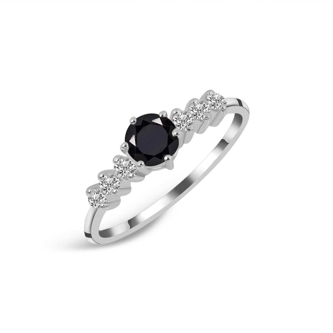 Black Tourmaline Ring-(BLS-SR-2259.)