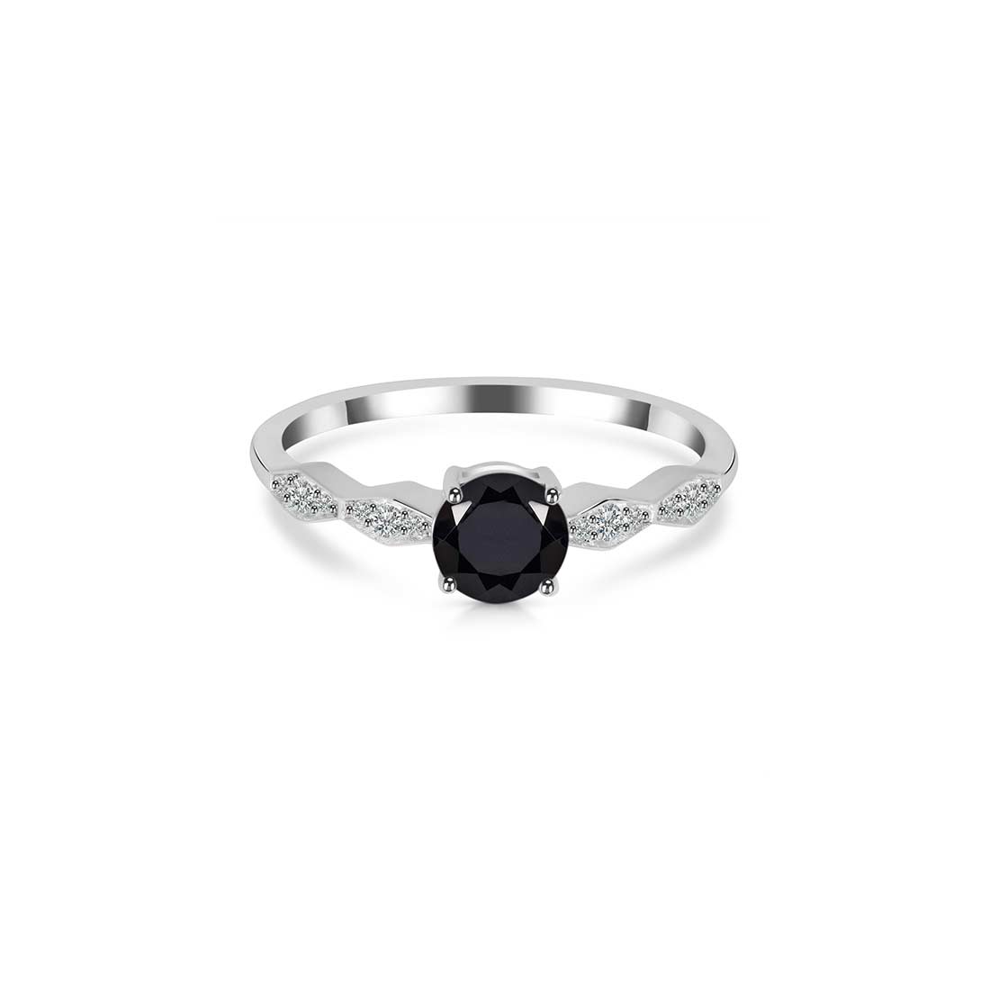 Black Tourmaline Ring-(BLS-SR-2288.)