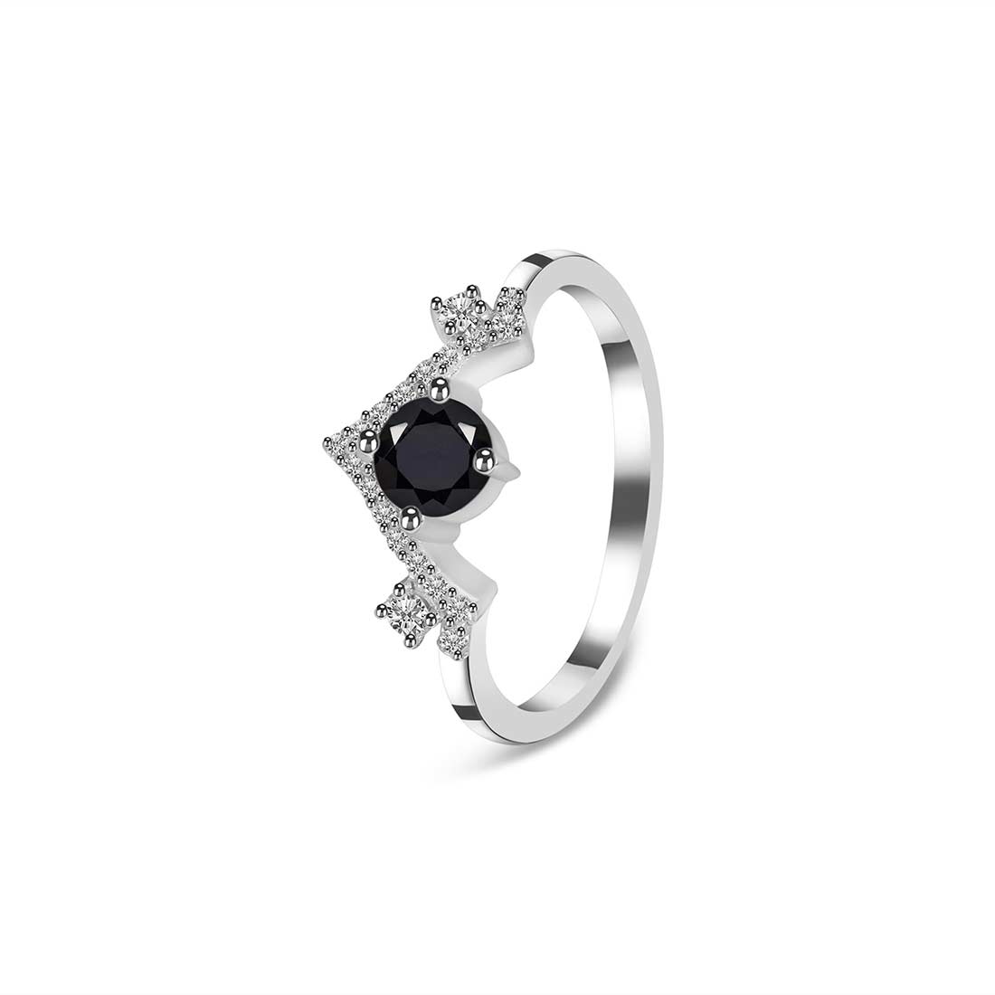 Black Tourmaline Ring-(BLS-SR-2296.)