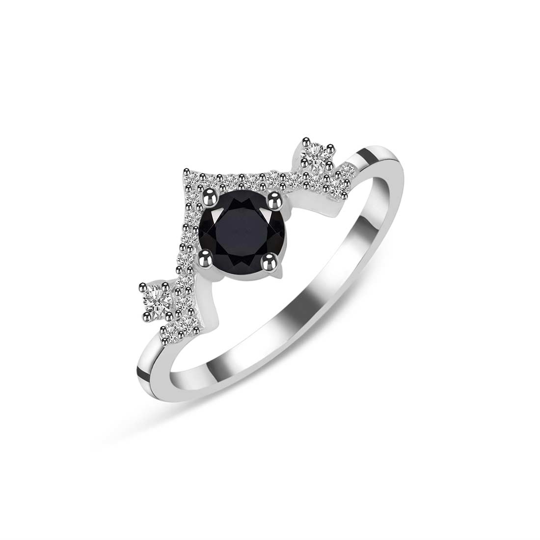 Black Tourmaline Ring-(BLS-SR-2296.)