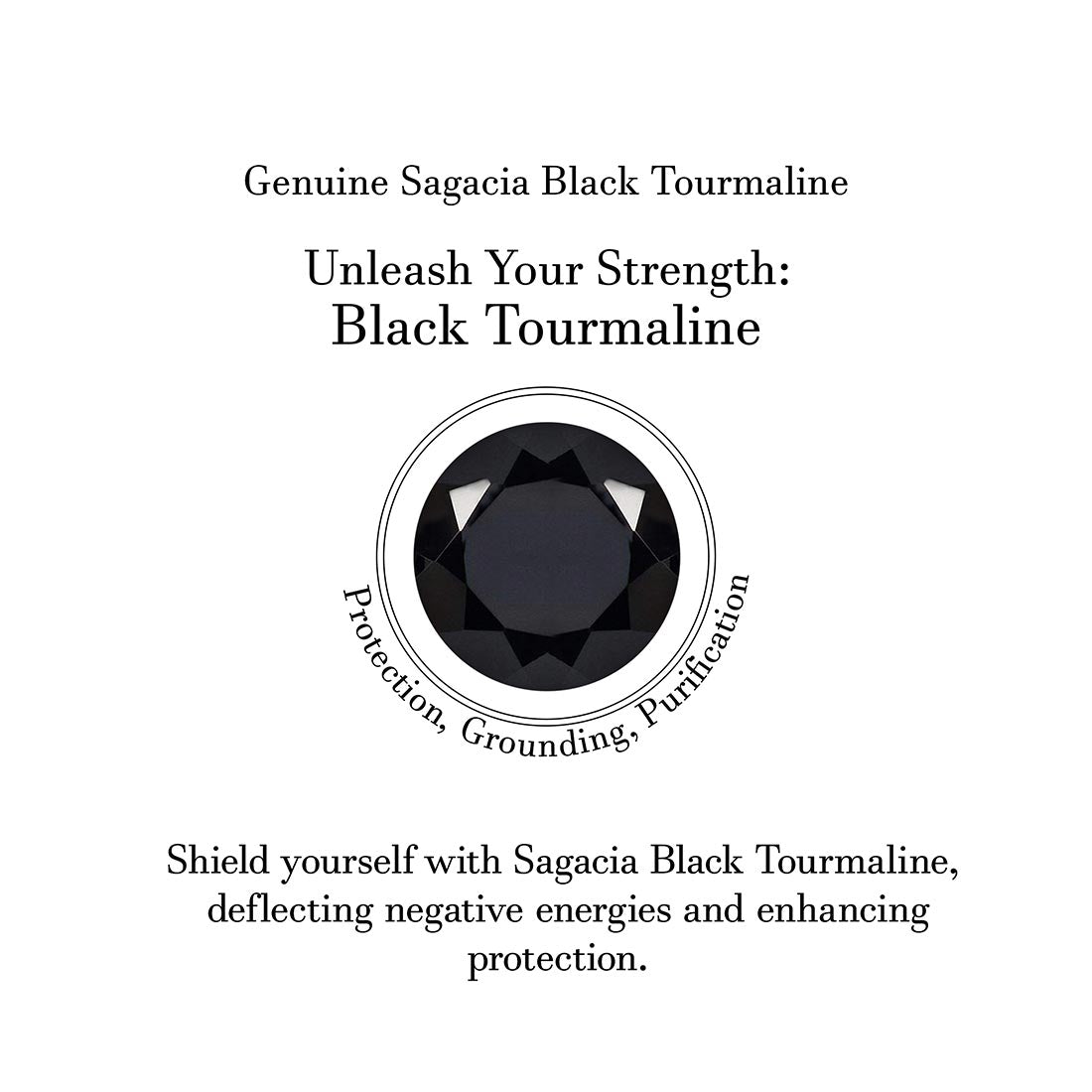 Black Tourmaline Pendant-(BLS-SP-956.)