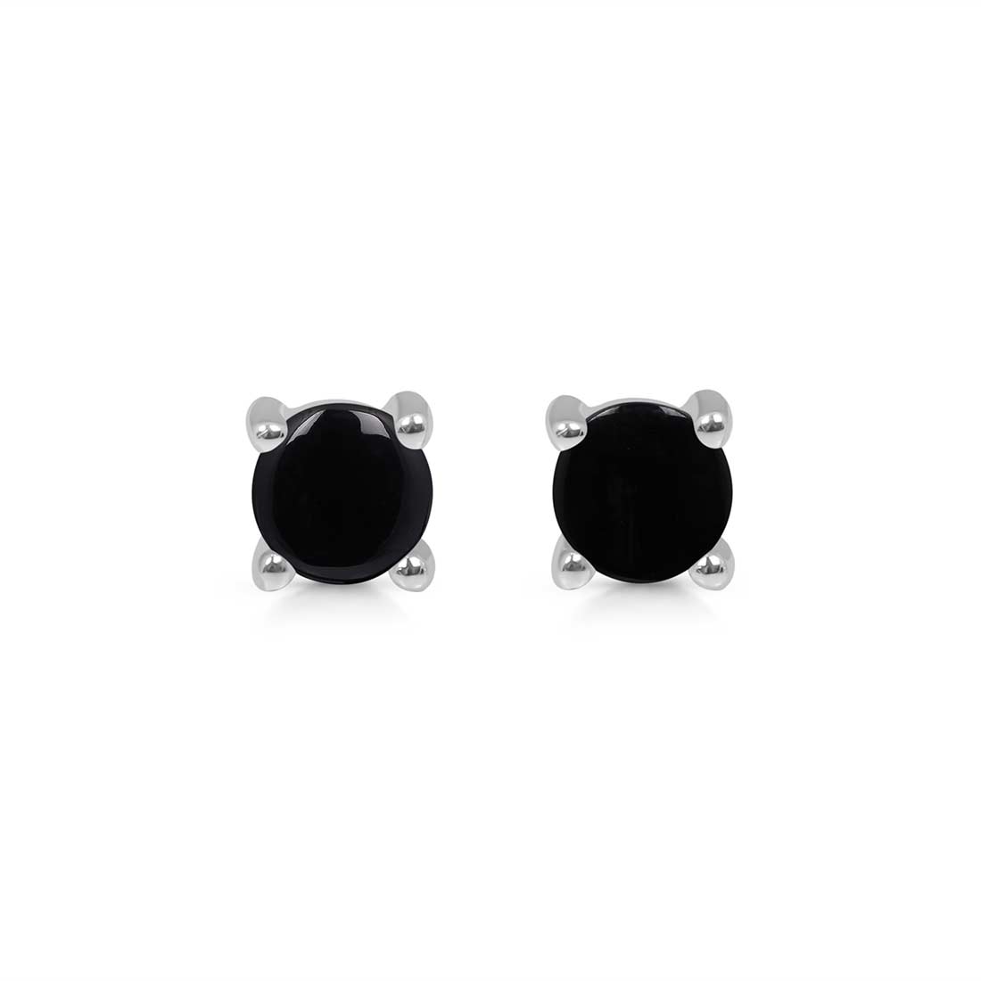 Black Onyx Stud Earring-(BOX-SE-1068.)