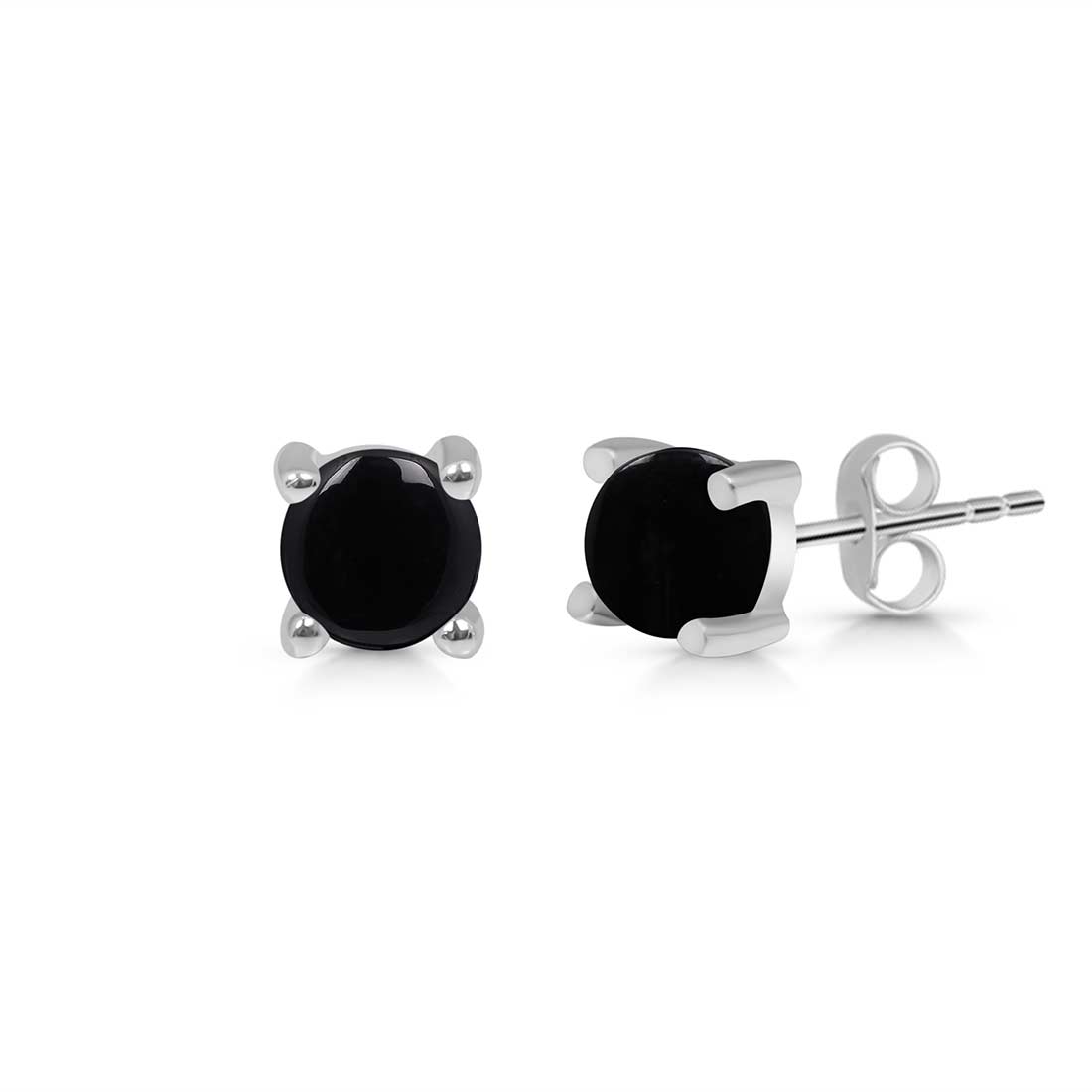 Black Onyx Stud Earring-(BOX-SE-1068.)