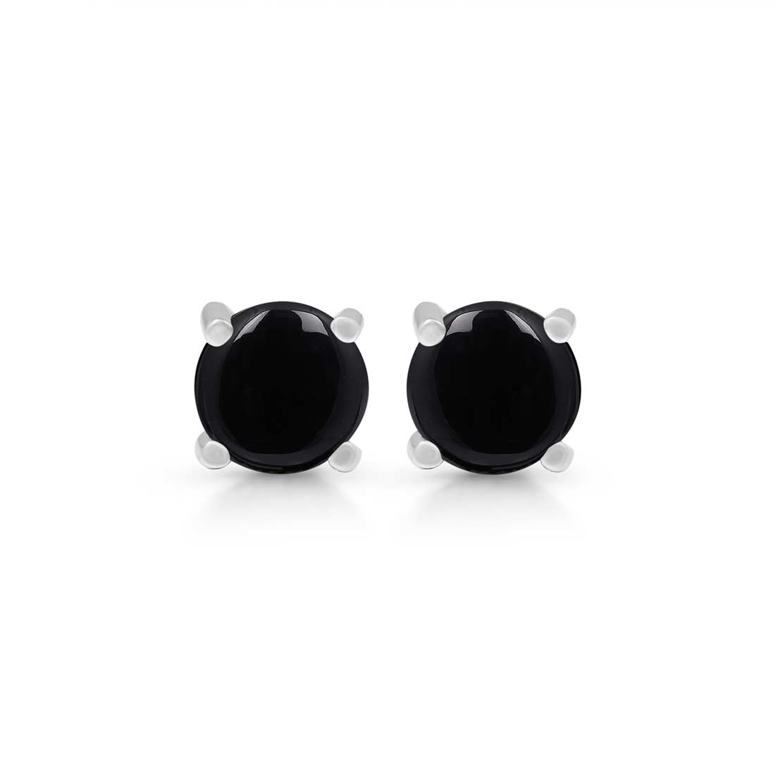 Black Onyx Stud Earring-(BOX-SE-1069.)