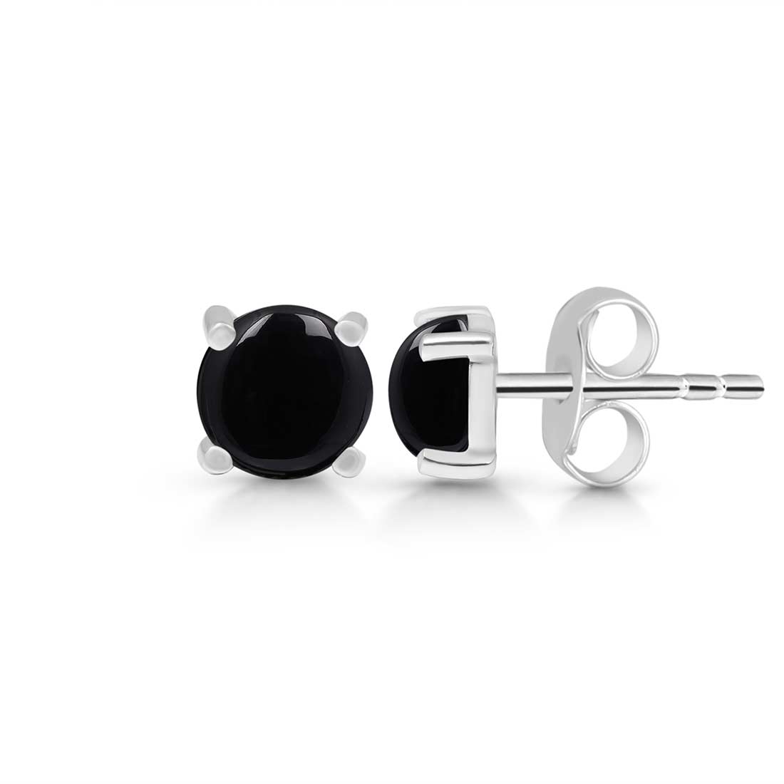 Black Onyx Stud Earring-(BOX-SE-1069.)