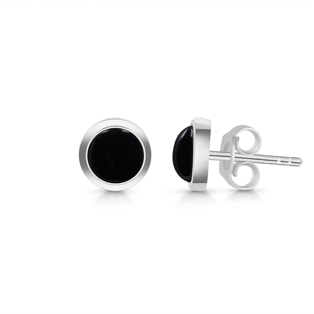 Black Onyx Stud Earring-(BOX-SE-1073.)