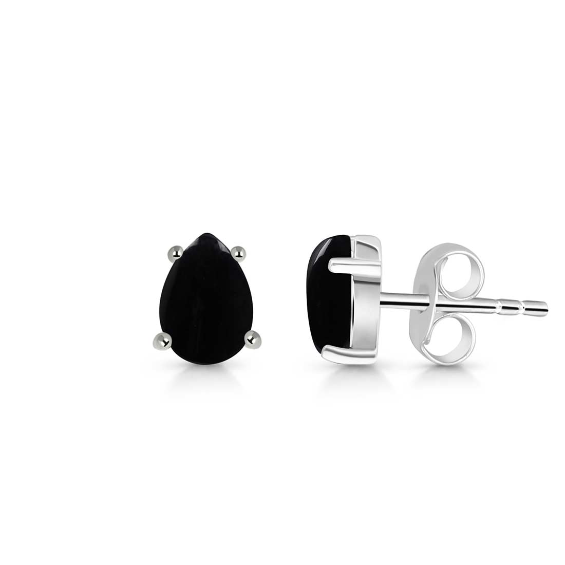 Black Onyx Stud Earring-(BOX-SE-1142.)