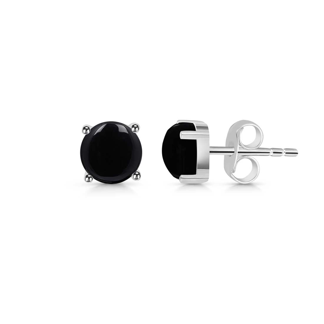 Black Onyx Stud Earring-(BOX-SE-1178.)