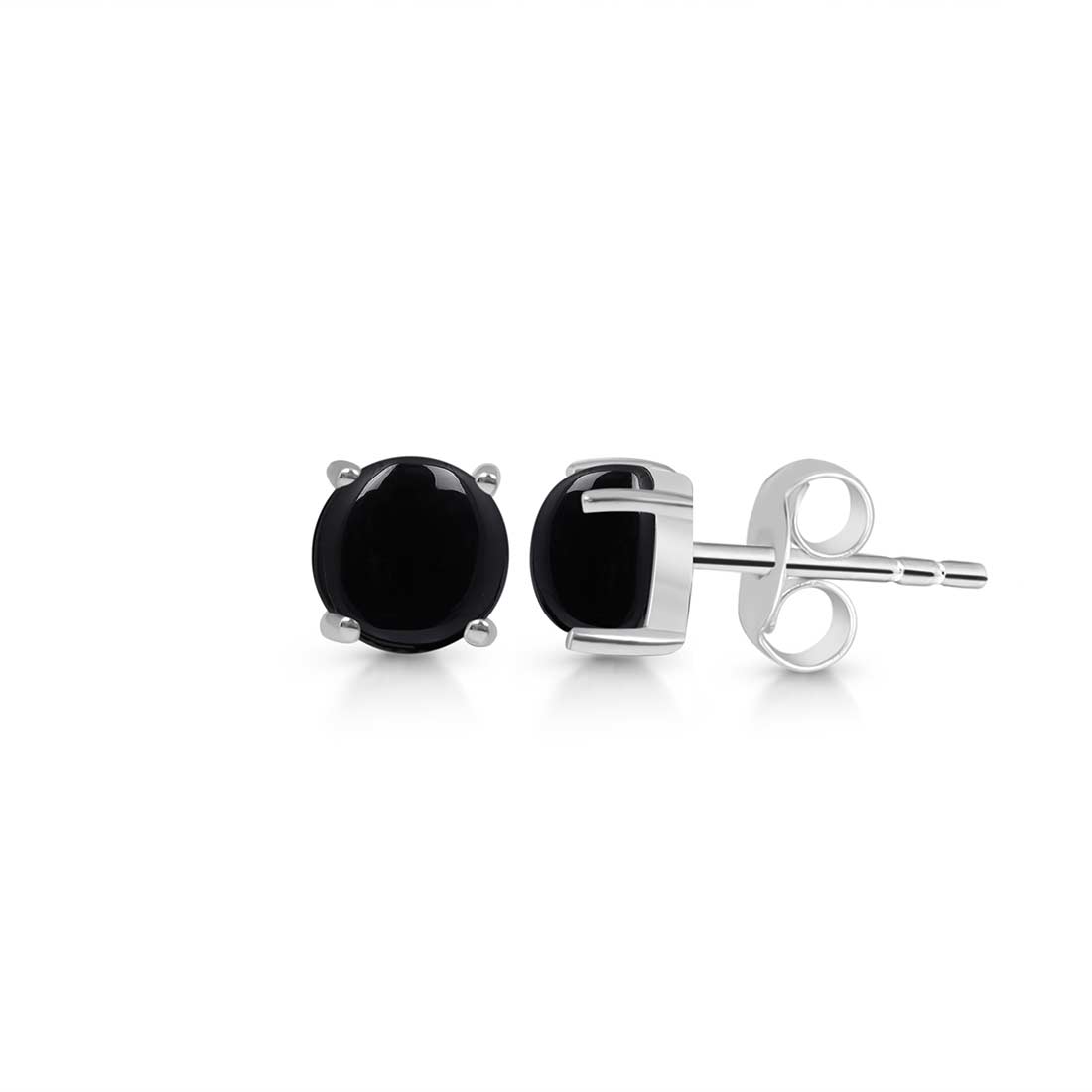 Black Onyx Stud Earring-(BOX-SE-699.)