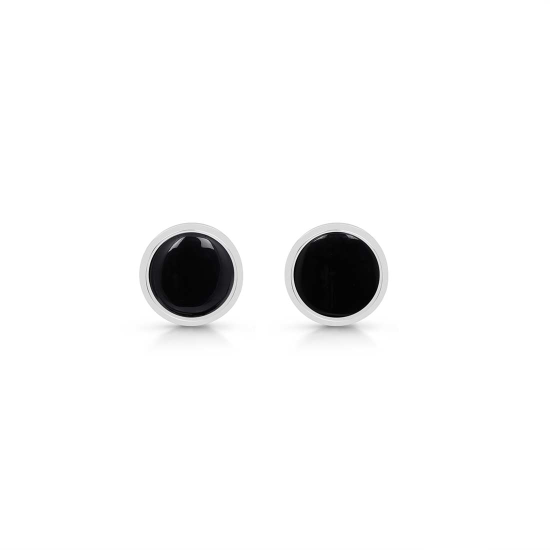 Black Onyx Stud Earring-(BOX-SE-724.)