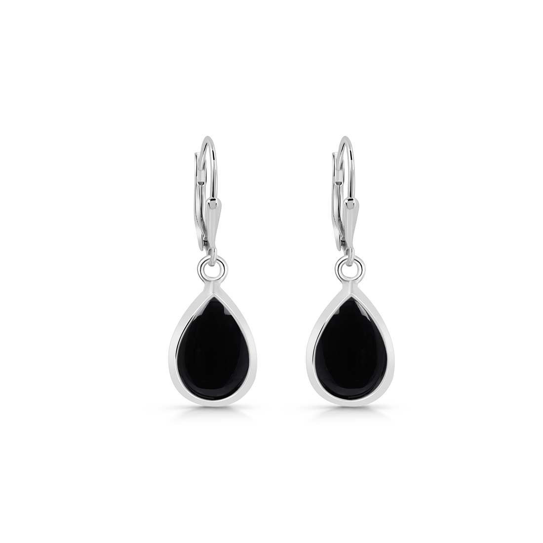 Black Onyx Leverback Earring-(BOX-SE-729.)