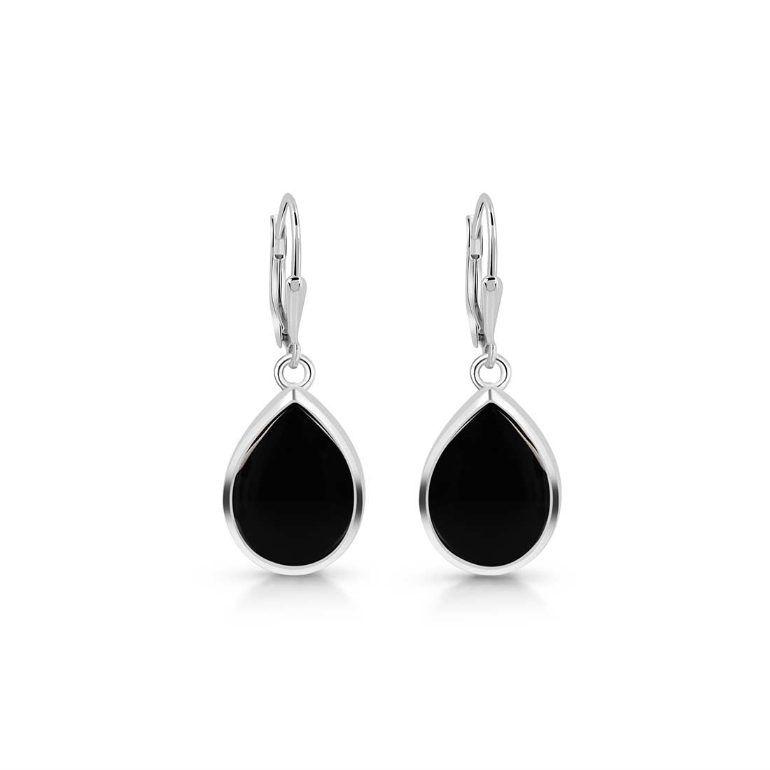 Black Onyx Leverback Earring-(BOX-SE-731.)