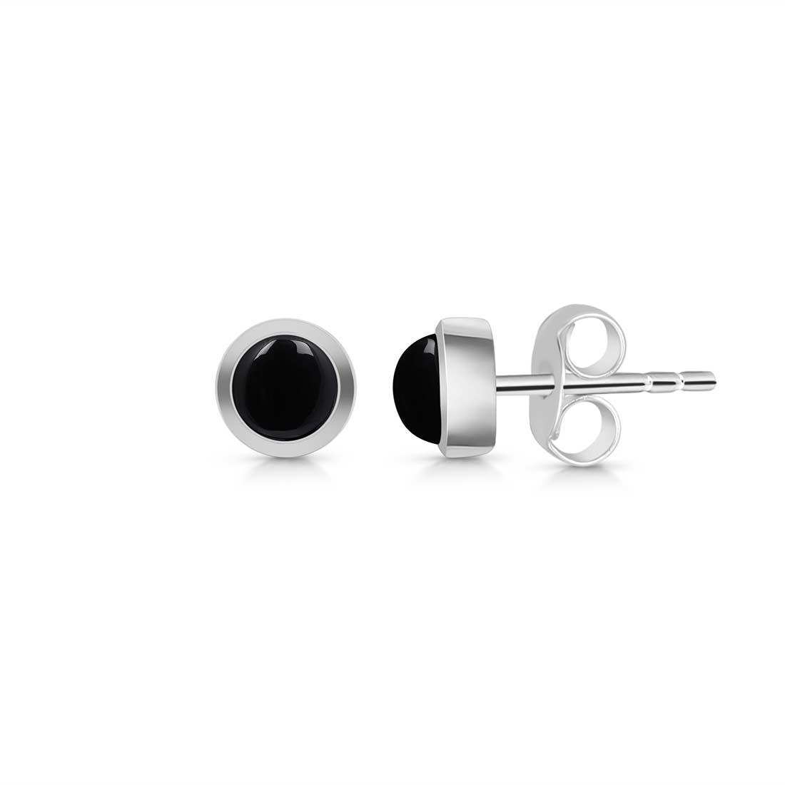 Black Onyx Stud Earring-(BOX-SE-993.)