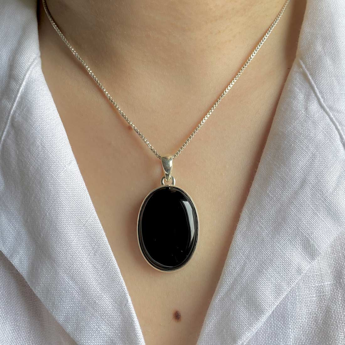 Black Onyx Pendant-(BOX-P-1)