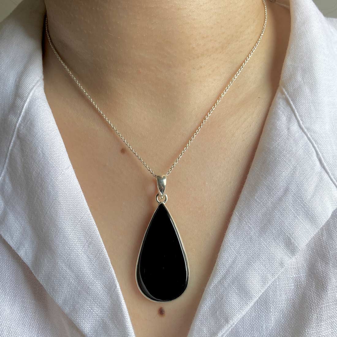 Black Onyx Pendant-(BOX-P-10)