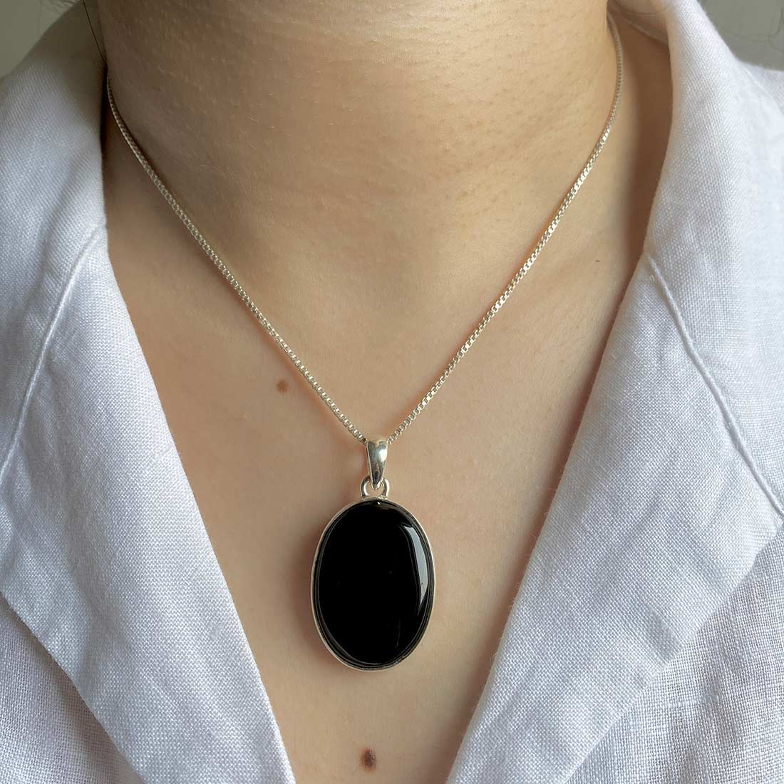 Black Onyx Pendant-(BOX-P-11)