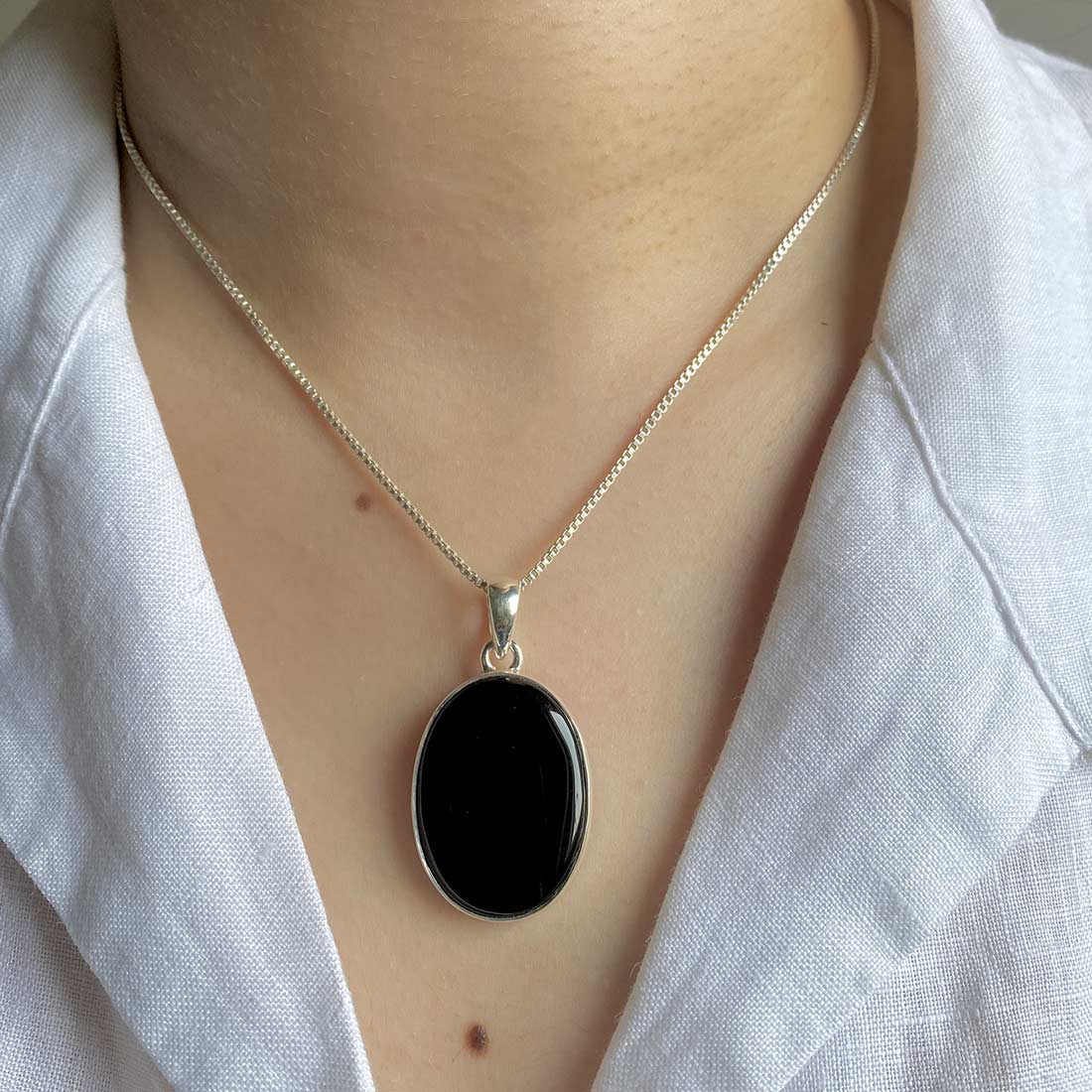 Black Onyx Pendant-(BOX-P-12)