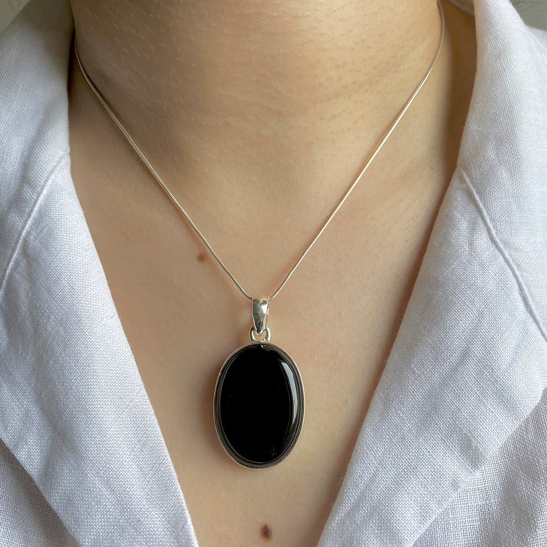 Black Onyx Pendant-(BOX-P-13)