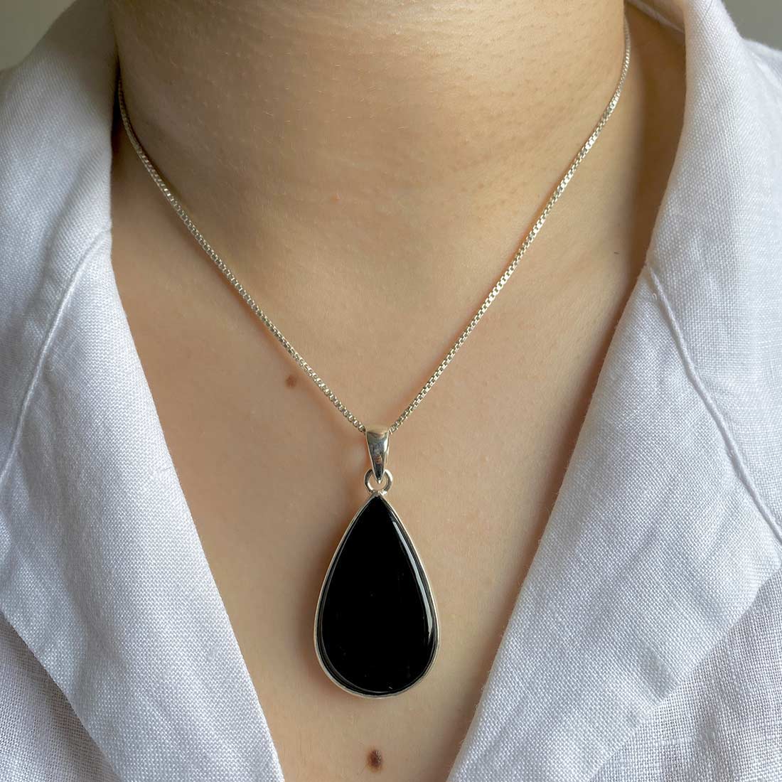 Black Onyx Pendant-(BOX-P-17)