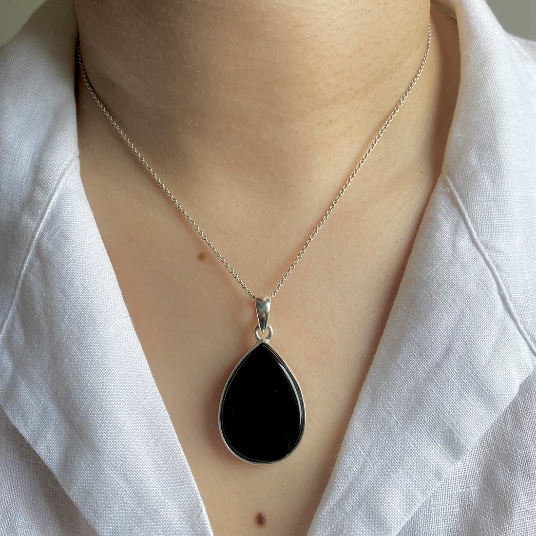 Black Onyx Pendant-(BOX-P-19)