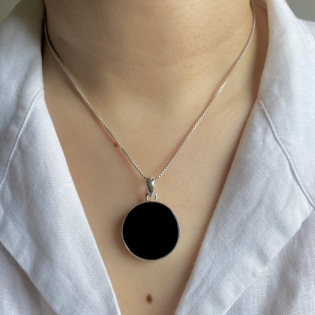 Black Onyx Pendant-(BOX-P-21)