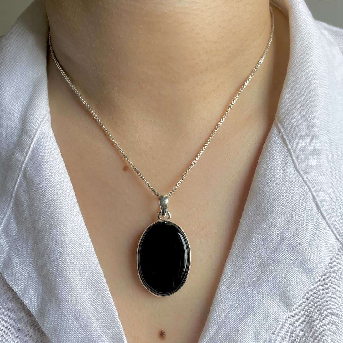 Black Onyx Pendant-(BOX-P-23)