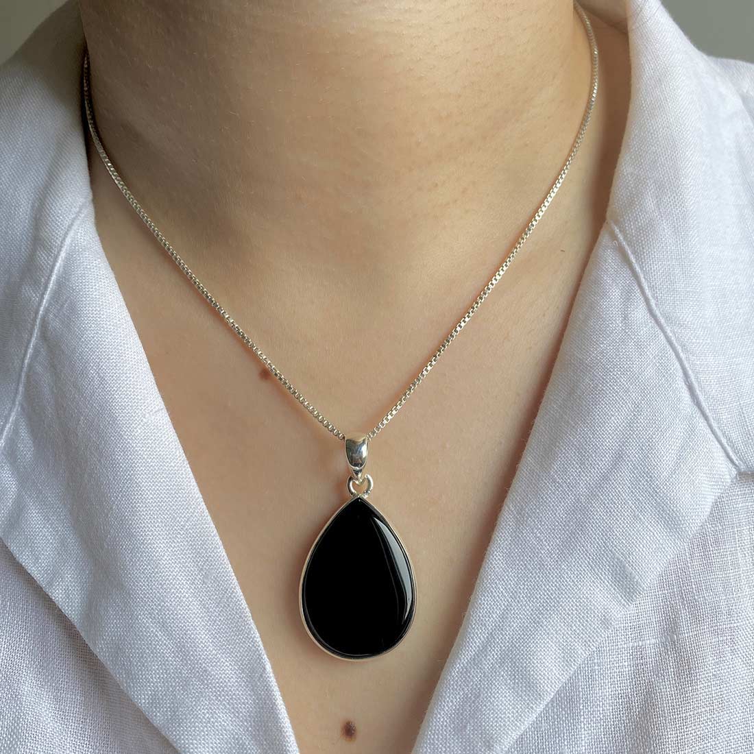 Black Onyx Pendant-(BOX-P-25)