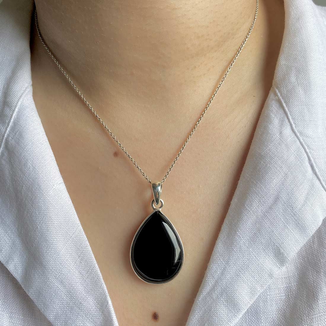 Black Onyx Pendant-(BOX-P-26)