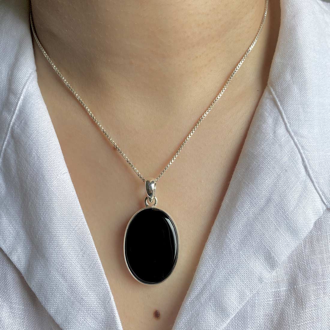 Black Onyx Pendant-(BOX-P-27)