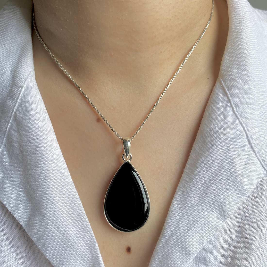 Black Onyx Pendant-(BOX-P-29)